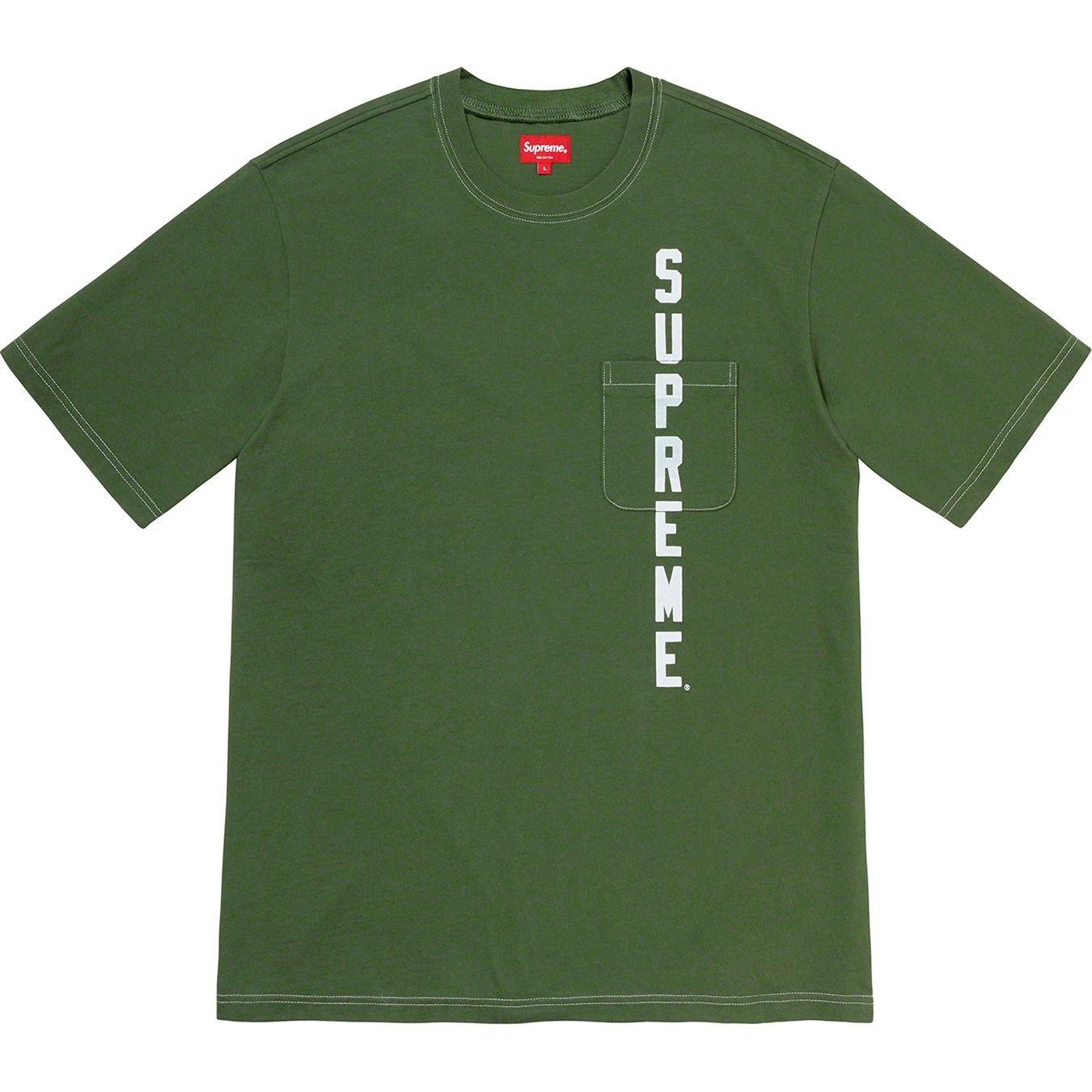 Contrast Stitch Pocket Tee view 6
